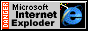 gif image of a button in the style of Windows 95's UI with the intenet explorer icon on the right with a burning fuse that explodes when it reaches the icon and text on the left saying Microsoft Internet Exploder